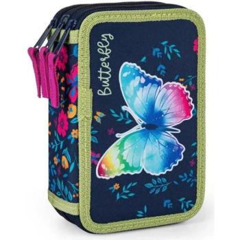 Pillangó mintás háromemeletes tolltartó kép