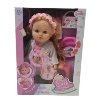 Pisilő játékbaba - 30 cm kép