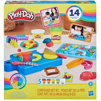 Play-Doh: Little Chef gyurmaszett 5 tégely gyurmával és kiegészítőkkel 255g - Hasbro kép