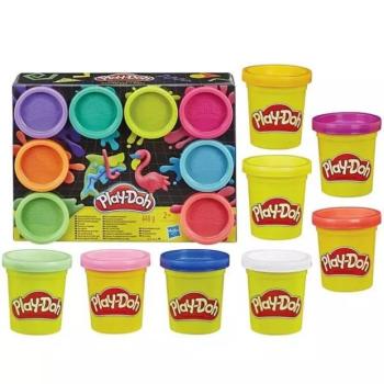 Play-Doh: Színvarázs neon gyurmakészlet - 8 db-os kép