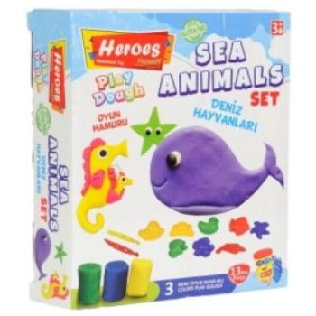 Play-Dough: Heroes Tengeri állatok gyurma szett 13db-os kép