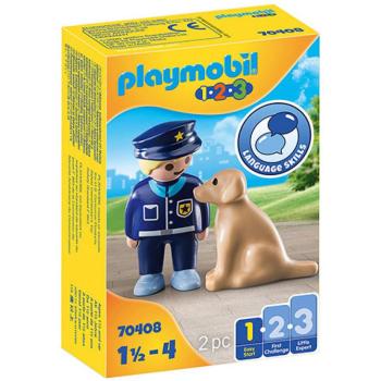 Playmobil: 1-2-3 - Kutyás rendőr (70408) kép