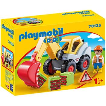 Playmobil: 1-2-3 - Lapátos kotrógép (70125) kép