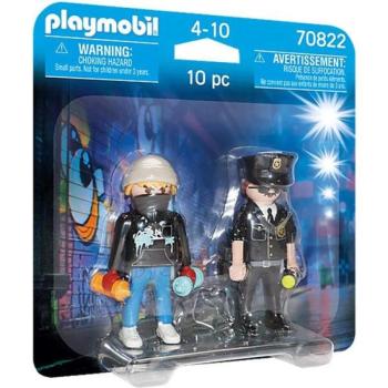 Playmobil 70822 - Rendőr és graffitis figura kép