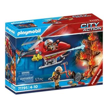 Playmobil: City Action Tűzoltó helikopter játékszett (71195) kép