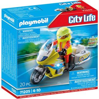 Playmobil: City Life Mentőmotor villogó fénnyel (71205) kép