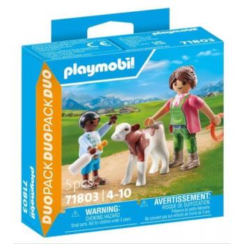 Playmobil: Farmer borjúval figura szett kép