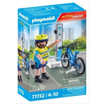 Playmobil: Kerékpáros rendőr töltőállomással kép