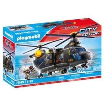 Playmobil: SWAT Mentőhelikopter fénnyel és hanggal 71149 kép