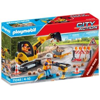 Playmobil: Útépítés kotrógéppel 71045 kép