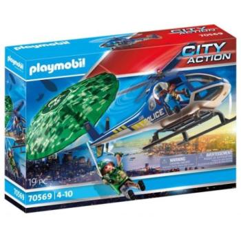 Playmobil: Városi forgatag - Rendőrségi helikopter: Ejtőernyős üldözés (70569) kép