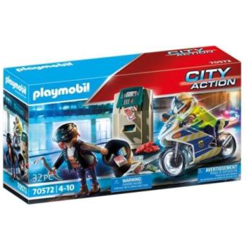 Playmobil: Városi forgatag - Rendőrségi motor: Pénztolvaj nyomában (70572) kép