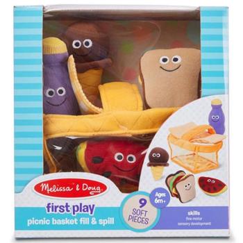 Plüss piknik kosár 9db-os szett - Melissa & Doug kép