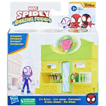 Pókember: Póki és csodálatos barátai - Városnegyed Szupermarket Ghost Spider figurával - Hasbro kép