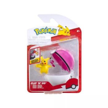 Pokémon: Clip &#039;N Go figuracsomag - Pikachu Love Ball kép