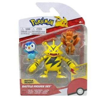 Pokémon figura szett - Piplup, Vulpix, Electabuzz kép