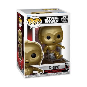 POP Star Wars: Return of the Jedi 40th - C3P0 in chair figura #609 kép