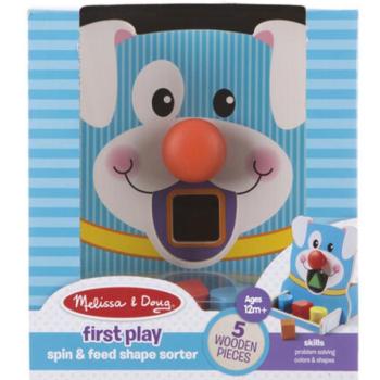 Pörgesd és etesd fa formaegyeztető játék - Melissa & Doug kép