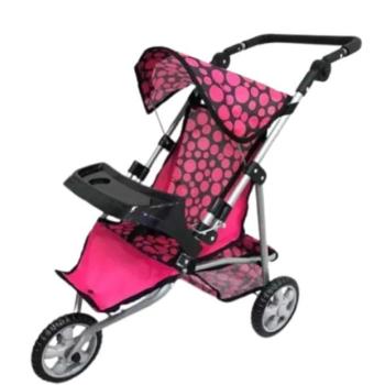 Pöttyös játék babakocsi - háromkerekű kép