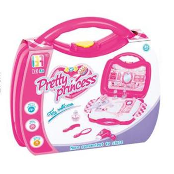 Pretty Princess pink szépségszett hordozható táskában kiegészítőkkel kép