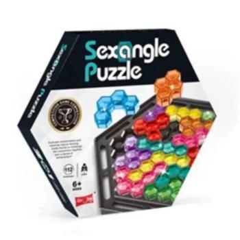 Puzzle logikai játék - hatszögletű kép