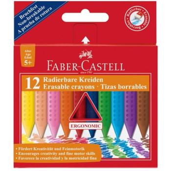 Radírozható zsírkréta 12db-os szett - Faber-Castell kép