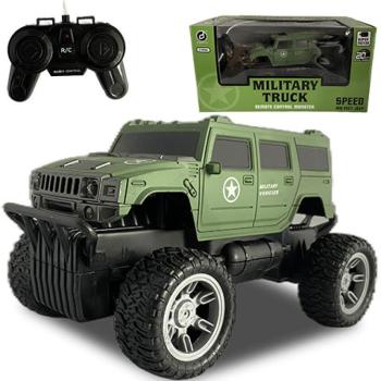 RC Off-Road Military távirányítós katonai Hummer fénnyel 27 MHz 22cm 1/16-os méretarány kép