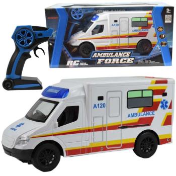 RC Távirányítós fehér Ambulance mentőautó fényeffektekkel 2,4GHz 1/12-es méretarány 30cm kép