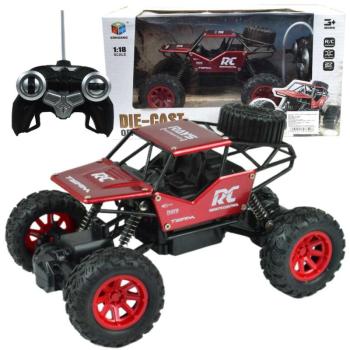 RC Távirányítós Race Crawler fém kasztnis terepjáró autó 1/18-as méretarány 20cm 2.4GHz kép