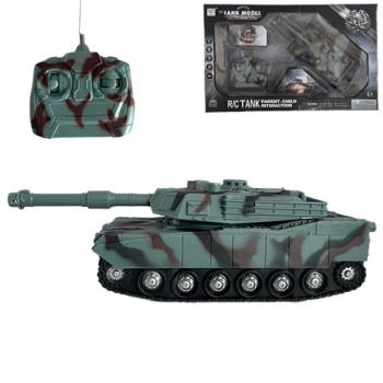 RC Távirányítós terepmintás M1 Abrams tank fénnyel és hanggal 1/32-es méretarány 23cm kép