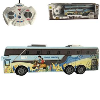 RC Távirányítós Travel Holiday City Busz fénnyel 27MHz 1/32-es méretarány 25cm kép