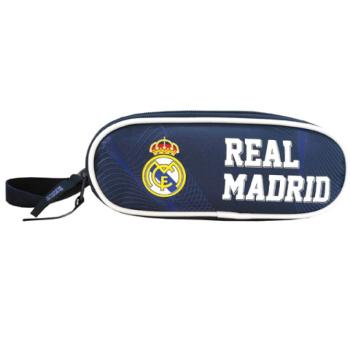 Real Madrid ovális kék-fehér tolltartó 21x7x9 cm kép