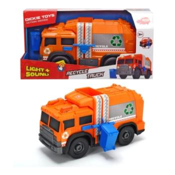 Recycle kukásautó fénnyel és hanggal 30cm-es - Dickie Toys kép