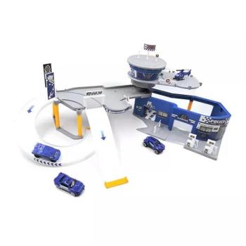 Rendőrségi központ parkolóval kép