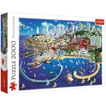 San Francisco öböl 2000db-os puzzle - Trefl kép