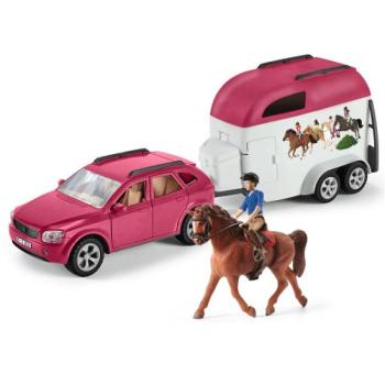 Schleich: Horse Club Lovas kaland autó lószállító utánfutóval basic 72223 kép