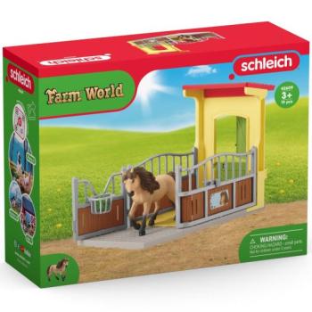 Schleich: Istállóállás izlandi póni ménnel 42609 kép