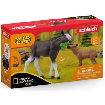 Schleich: Jávorszarvas borjúval (National Geographic) 42603 kép