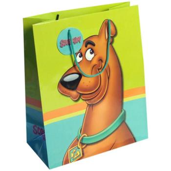 Scooby-Doo zöld normál méretű ajándéktáska 11x6x15cm kép