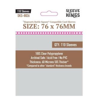 Sleeve Kings egyedi Roxforti csata négyzet kártyákhoz való kártyavédő (110 darabos csomag) 76x76 mm kép