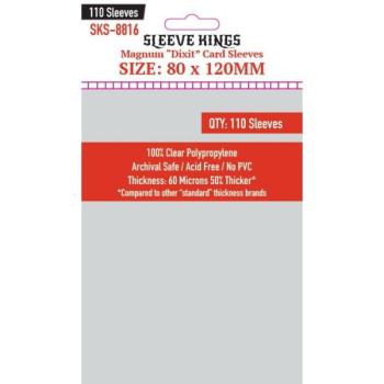 Sleeve Kings Magnum ""Dixit"" Card Sleeves (80x120mm) - 110 Pack, 60 Microns kártyavédő kép