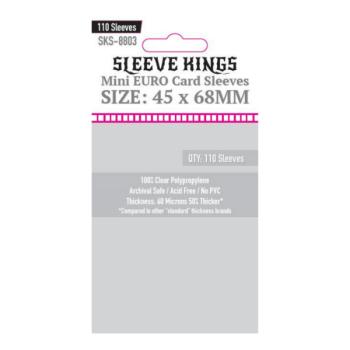 Sleeve Kings mini Euro kártyavédő (110 db-os csomag) 45 x 68 mm kép