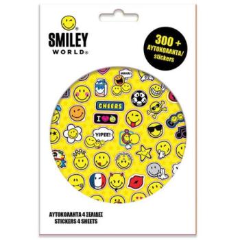 Smiley 300 db-os matrica szett kép