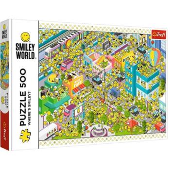 Smiley World, Smiley arcok sokasága 500db-os puzzle - Trefl kép