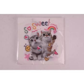 So Sweet! cica mintás szalvéta - 20 db-os kép