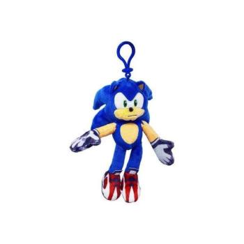 Sonic plüss figura 15 cm-es - Sonic piros cipővel kép