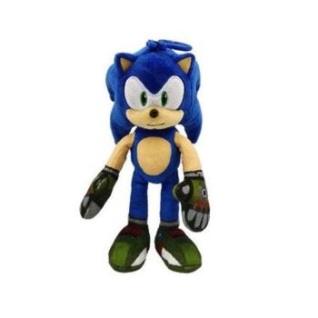 Sonic plüss figura 15 cm-es - Sonic zöld cipővel kép