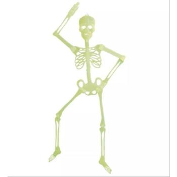 Sötétben világító csontváz dekoráció - 90 cm kép