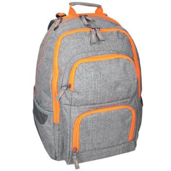 Spirit: E-Bag szürke és narancssárga lekerekített iskolatáska, hátizsák 46x34x22cm kép