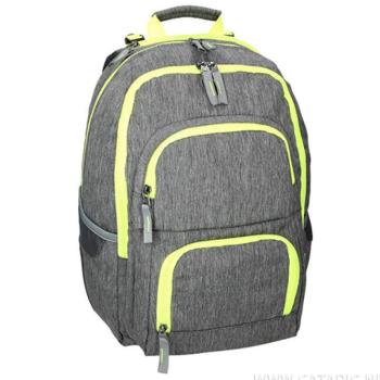 Spirit: E-Bag szürke és neon lekerekített iskolatáska, hátizsák 46x34x22cm kép